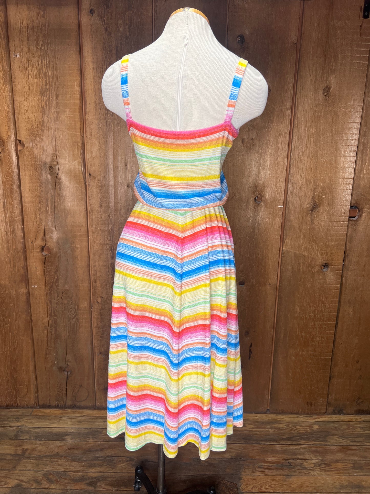70s Rainbow Sundress S/M