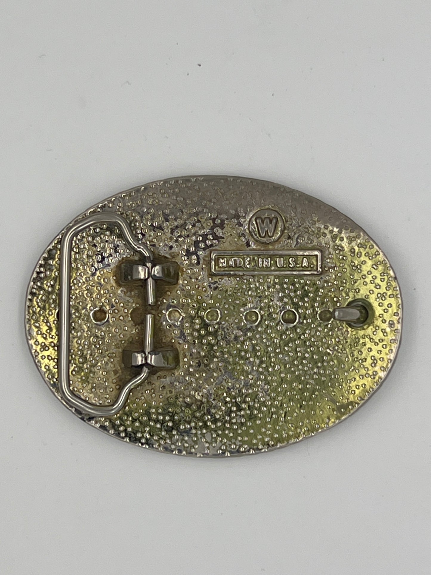 80s Horse Head Flower Cameo Buckle