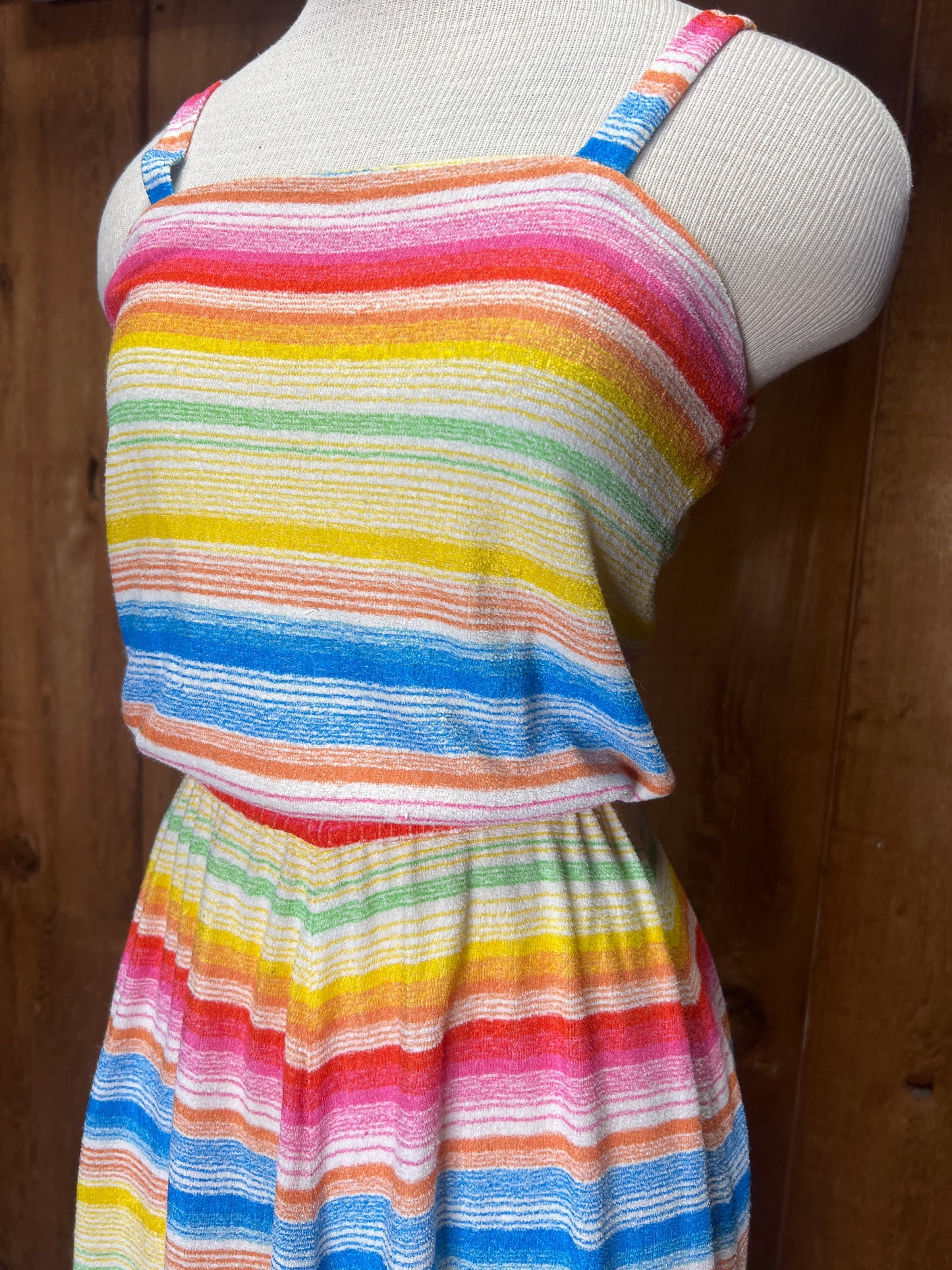 70s Rainbow Sundress S/M