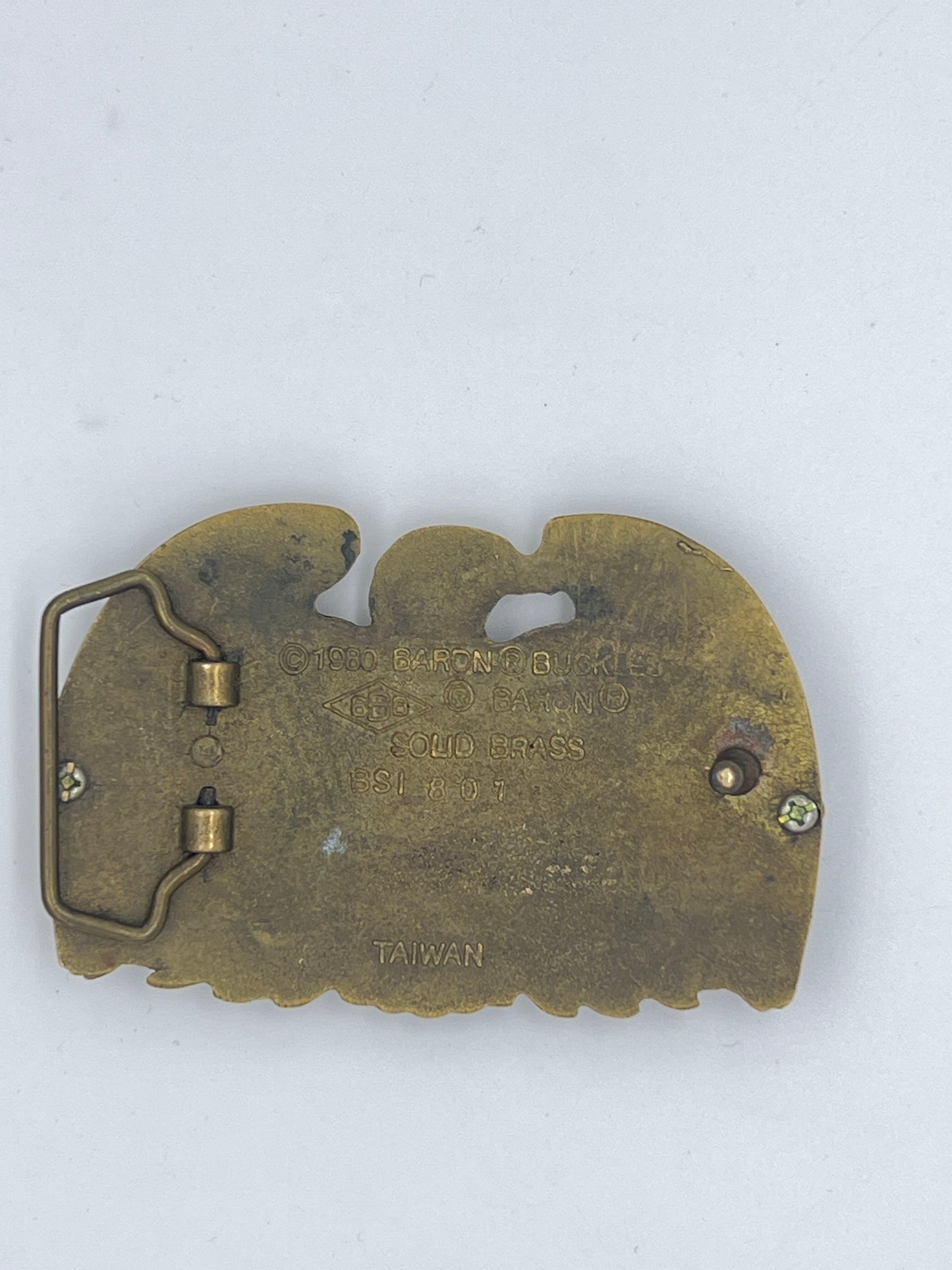 1980 Baron Sandstone Eagle Buckle