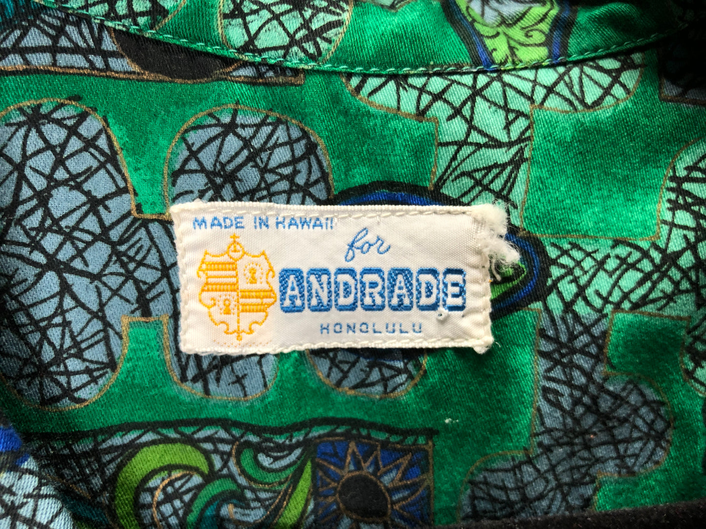 60s Andrade Pineapple Surf Shirt       XL