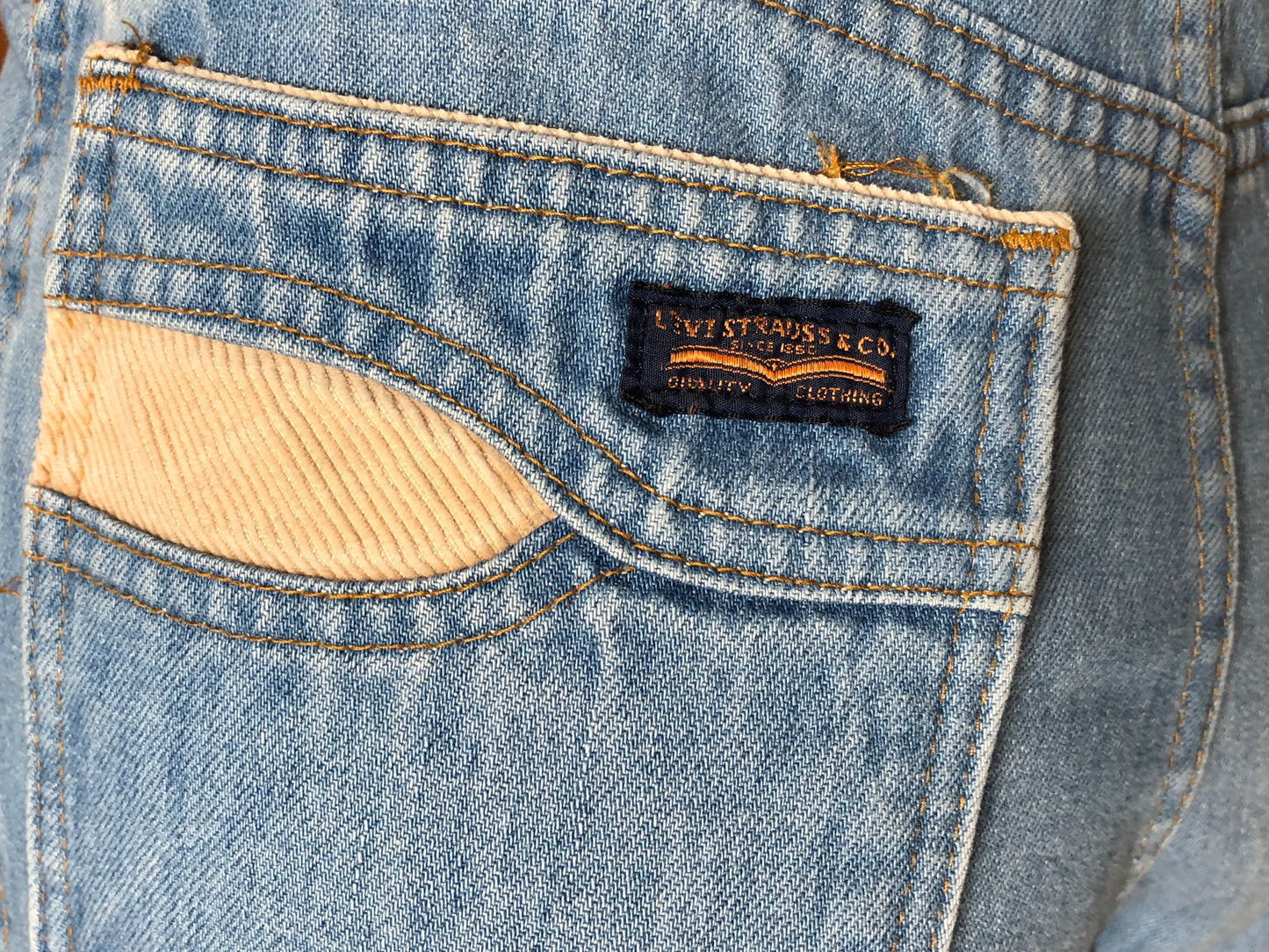 70s Levi Orng Tab Jean & Cord Flares w30