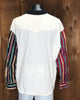 90s Rough Rider Stripe Sleeves Shirt    XL