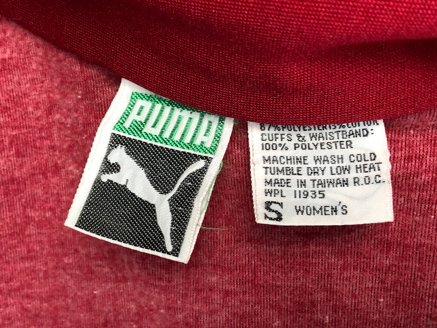 80s Puma Rd/Wht/Tan Track Suit     S