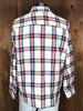 80s Arrow Rd/Wht/Blu Flannel Shirt       L