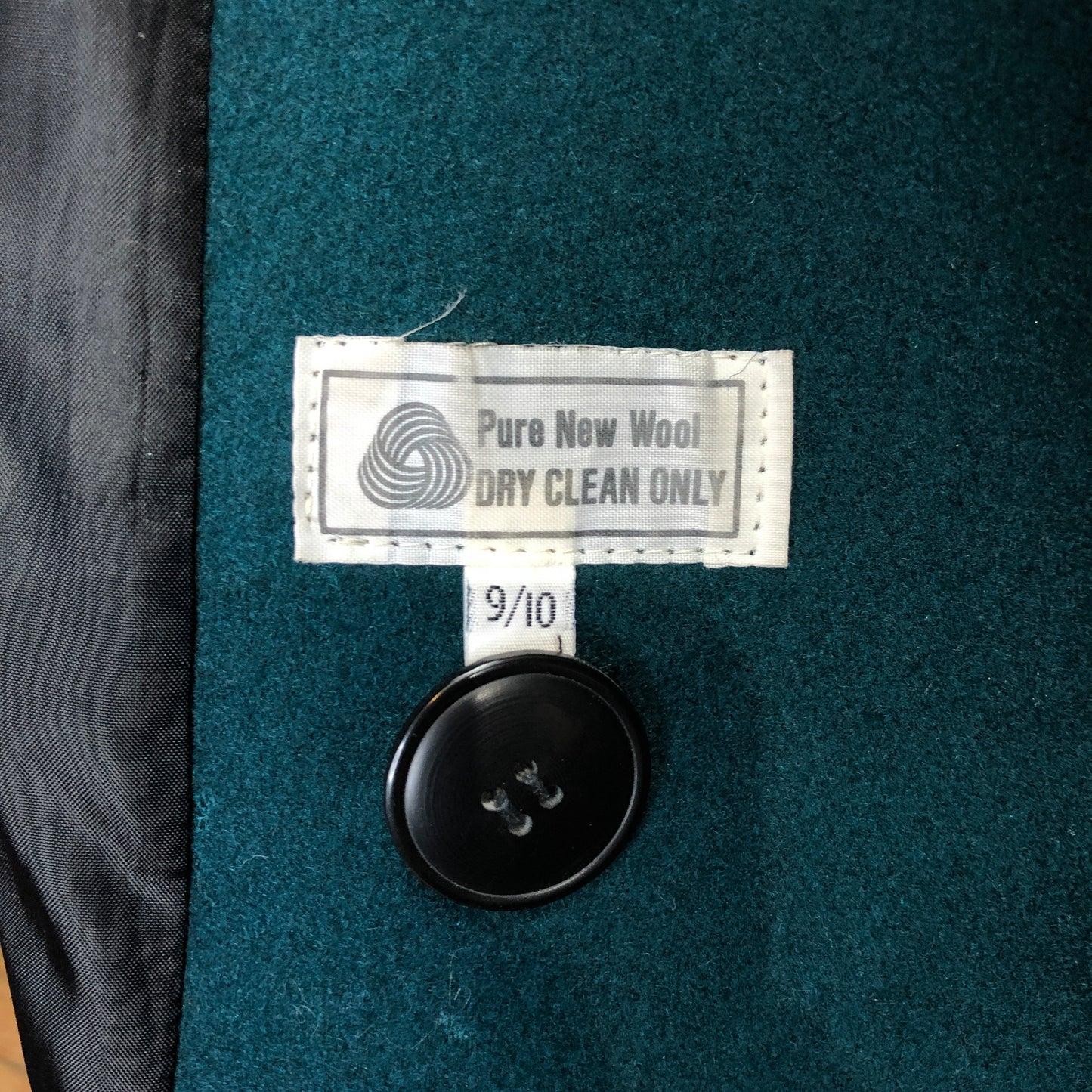 80s International Scene Green Wool Trench M