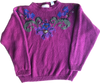 80s Penbrooke Berry Pink Floral Sweater       M