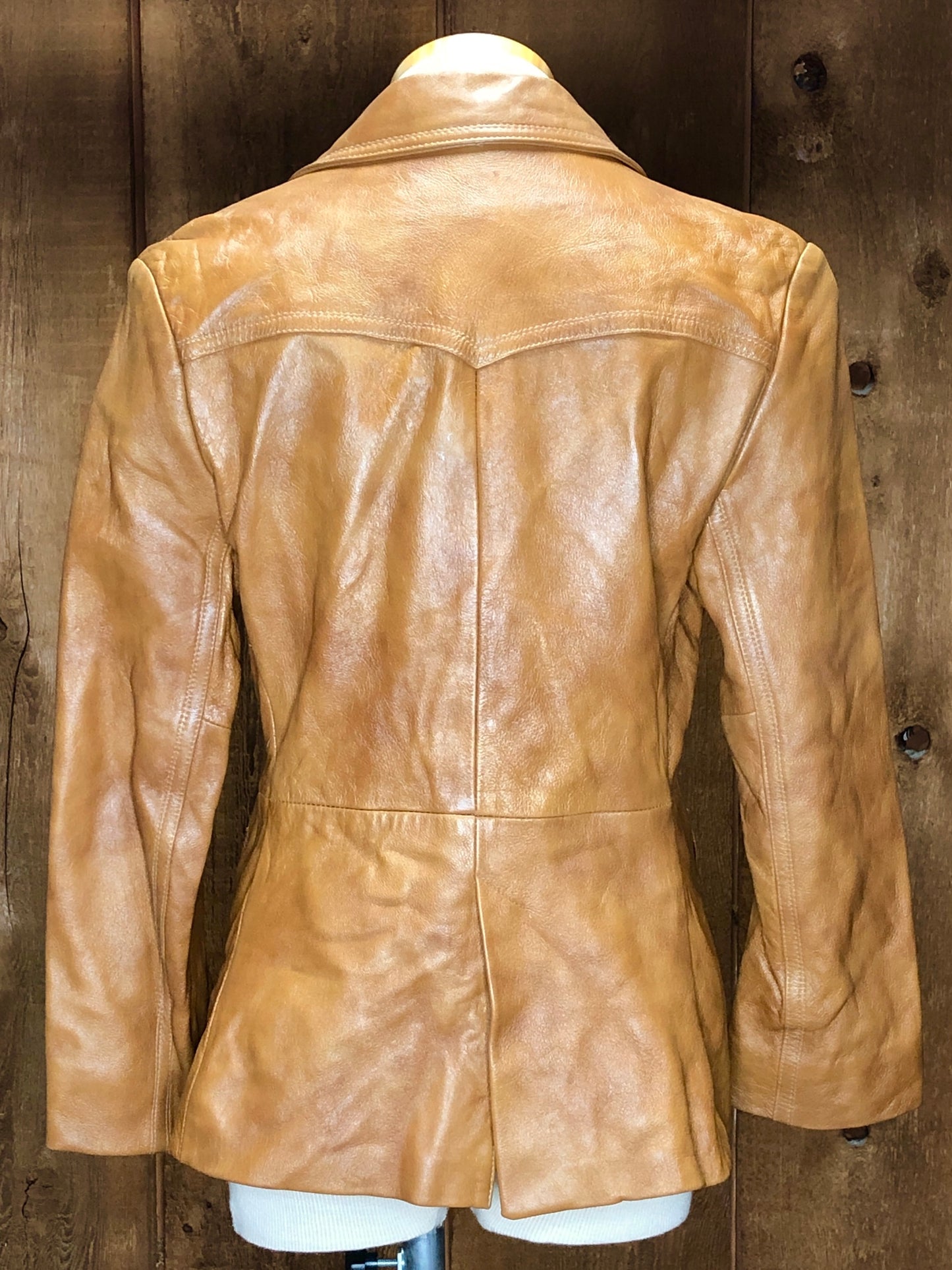 70s Tony Lama Leather Blazer M