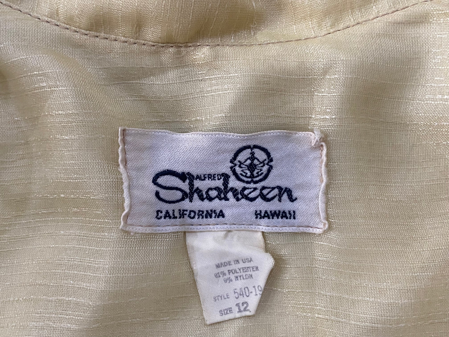 70s Shaheen Butterfly Maxi Dress W30