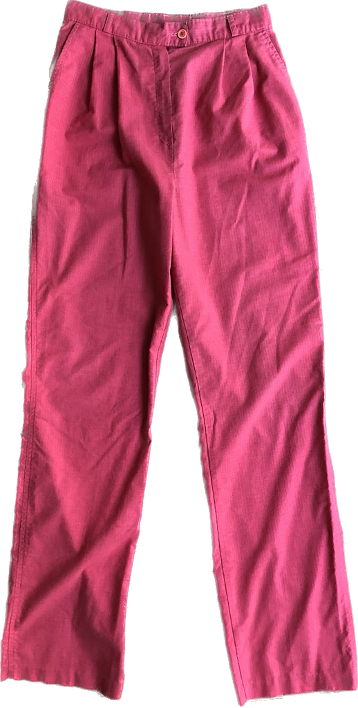 80s Fashion Place Red Pleat Trouser     W26