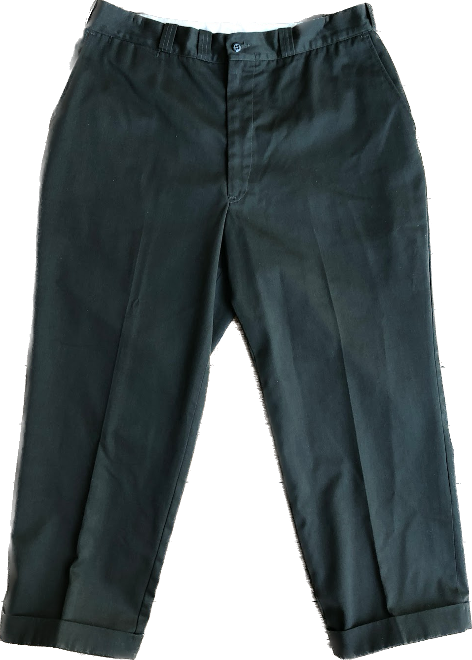 80s Big Mac Perm.Press Olive Pant w/Cuff W35