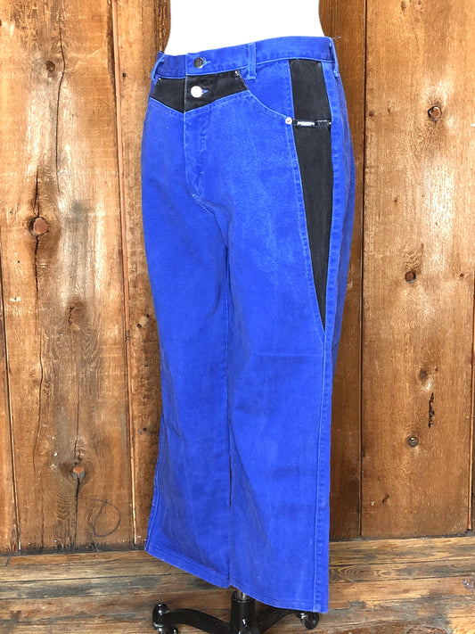 90s RoughRider Blue/Black Jeans W33