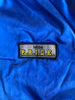 80s Pla_Jac Blue Satin Bomber Jacket     L