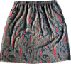90s Alfred Dunner Navy/Rd/Gold Paisley Skirt    w43