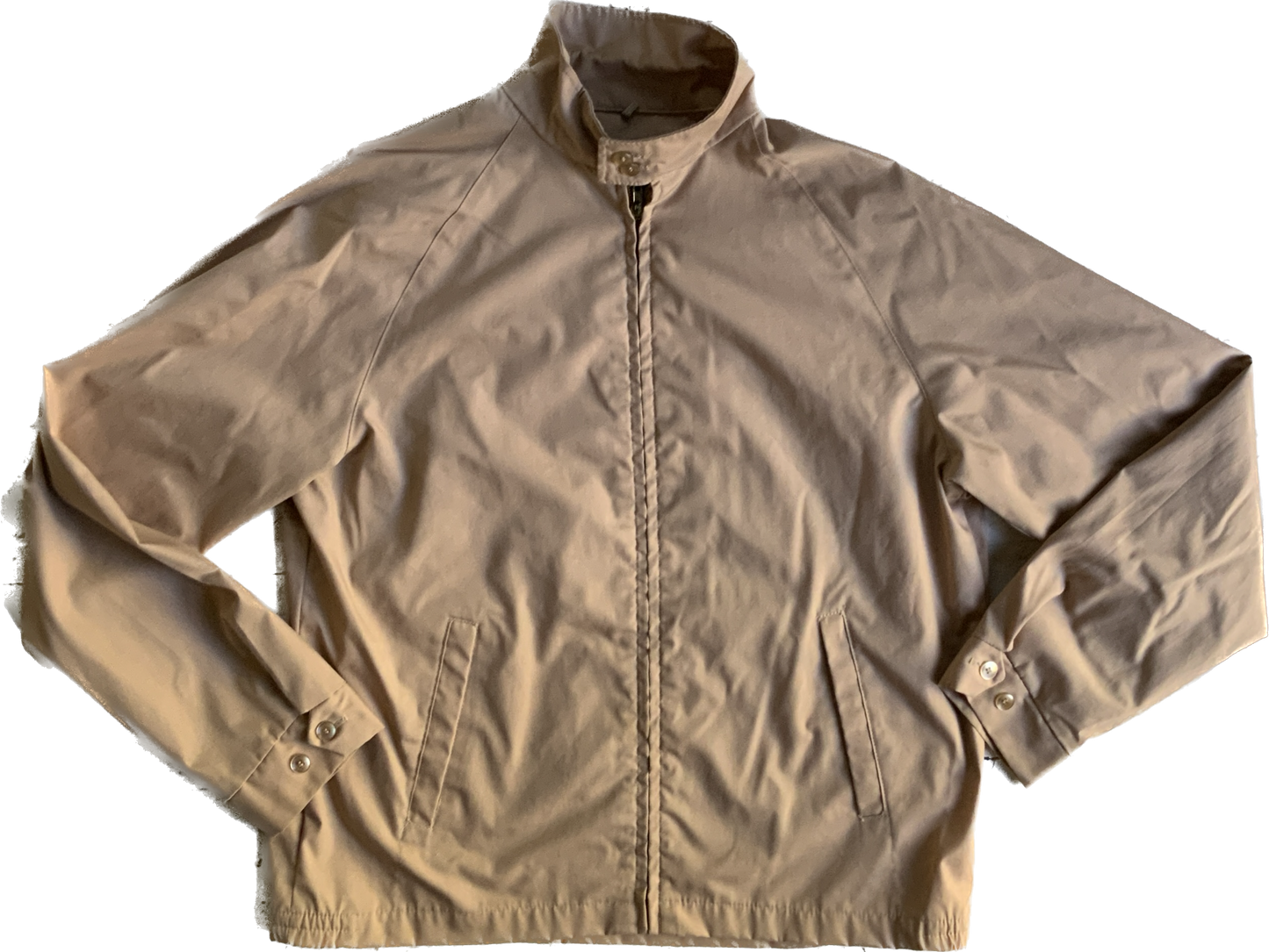 80s CAMPUS Khaki Nehru Zip Jacket      L