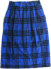 80s Pendleton Wool Blue Plaid Pencil Skirt  S(w26)