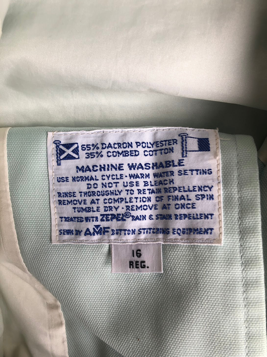 80s Misty Harbor Minty Trench Jacket M