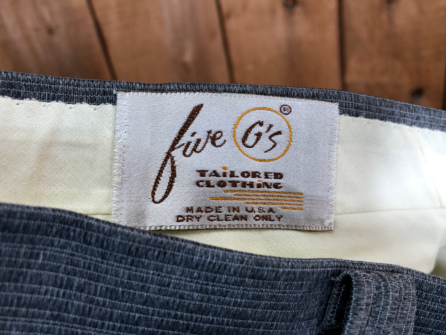 80s Five G’s Tailored Gray Western Suit W34