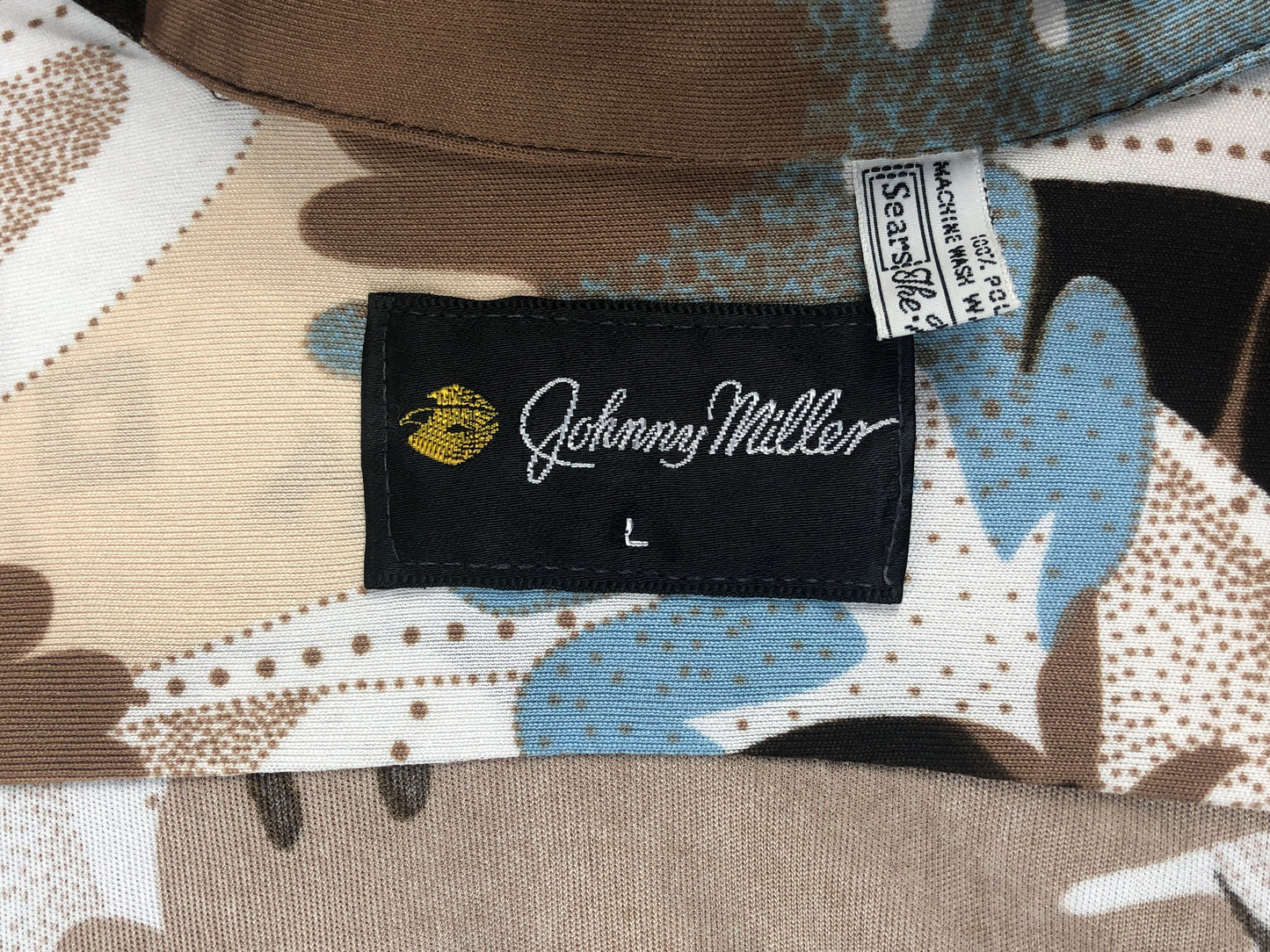 70s Sears Johnny Miller Disco Shirt L