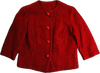 60s Red Burl Knit Blazer   M