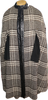 60s Garguilo Blk/Brown Tweed Dress + Cape Set    w30