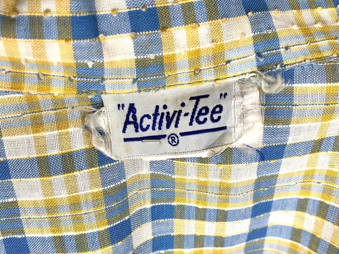 50s Activi-Tee Blu/Ylw Dress W28"