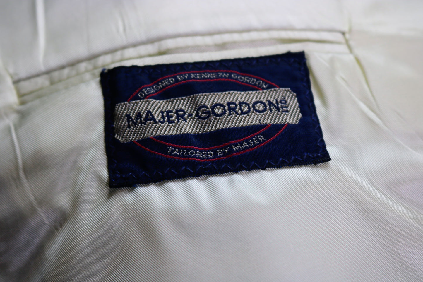 80s Majer Gordon Dusty Red Plaid Blazer M