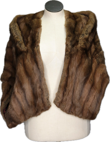 50s Famous Barr Mink Raised ‘Collar’ Fur Stole