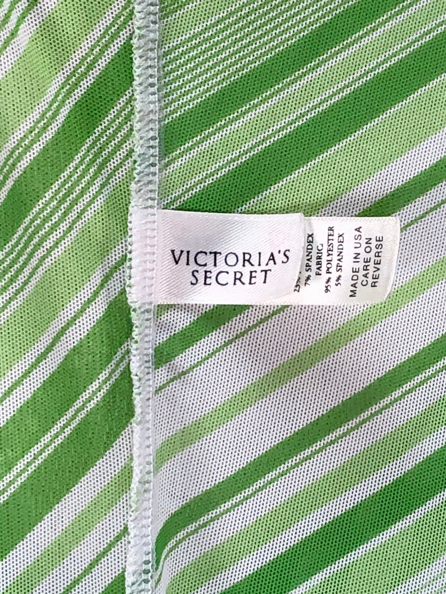 90s Victoria Secret Green Sheer Chemise M
