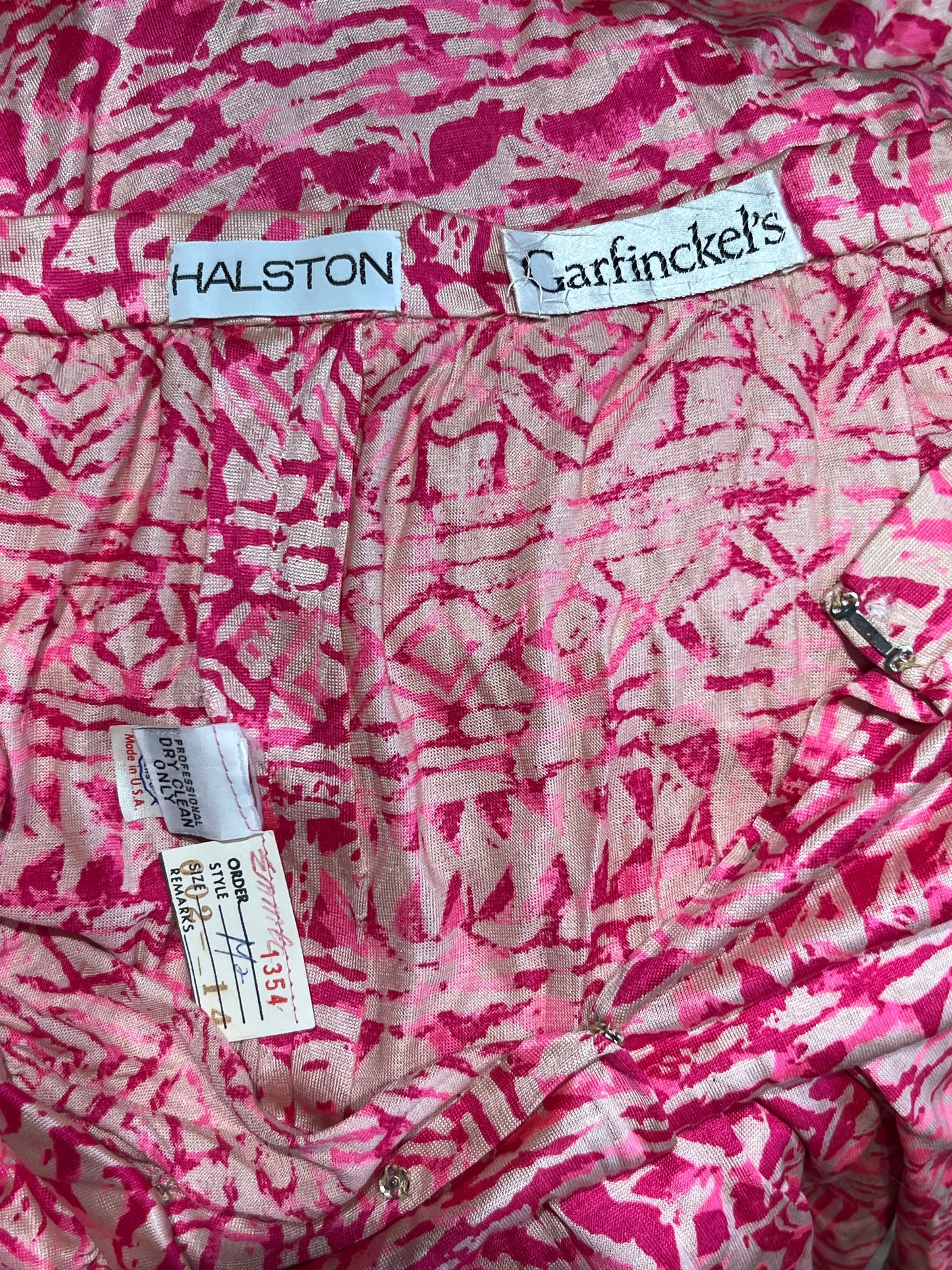 70s Halston Pink Secret Pants W30