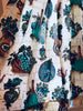 1950s Barkcloth Olive Oil Kitchen Curtains - 2 Panels