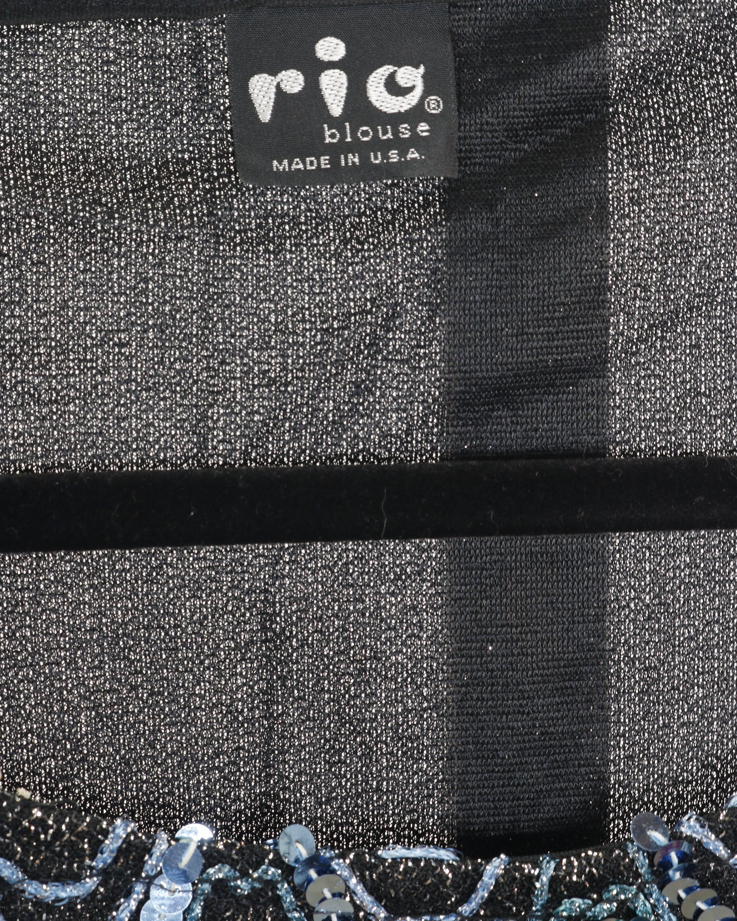 80s RIO Multi-Colored Sequin Top M