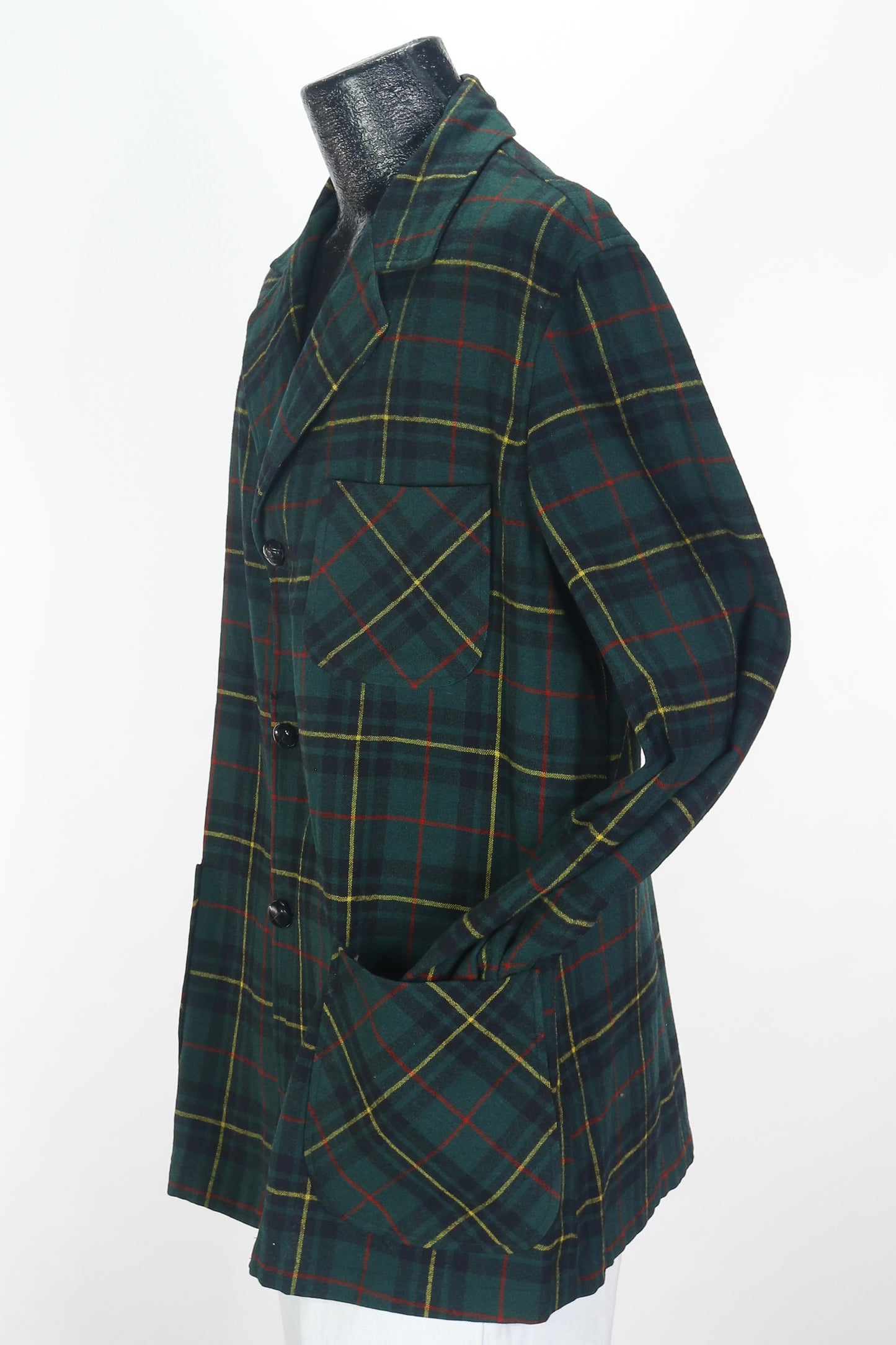 80s Pendleton Grn/Red Plaid Jacket      L