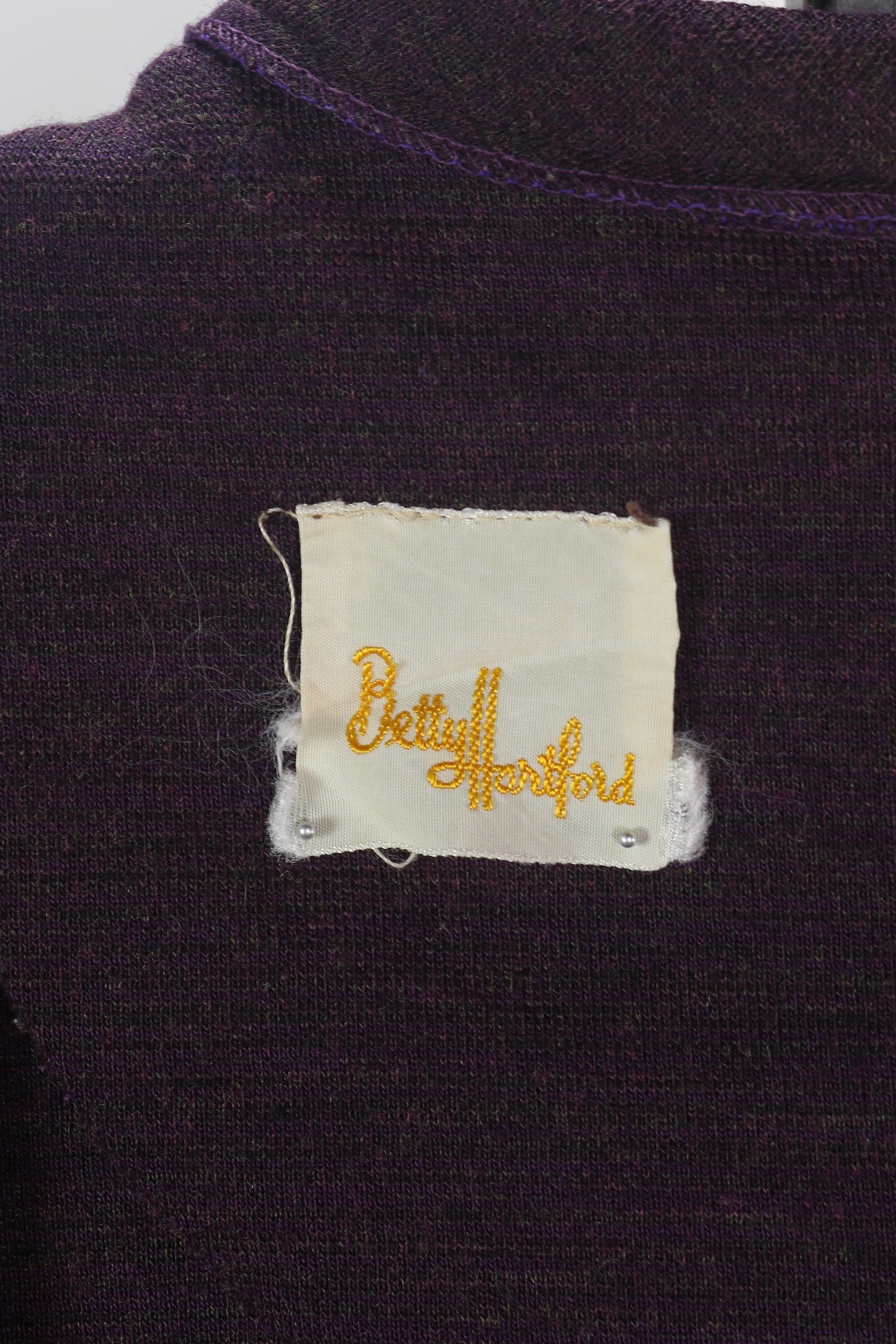 70s Betty Hartford Plum Dress M