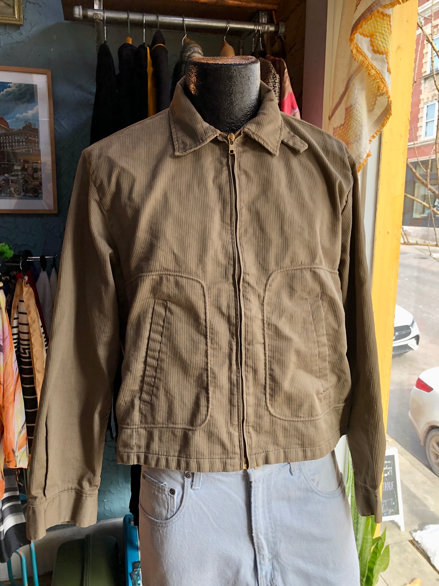 1950s Dan River Taupe Jacket L