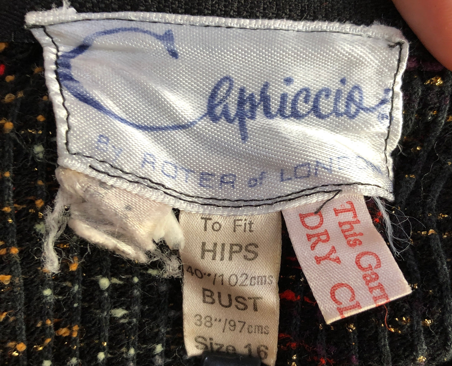 70s Capriccio Woven Maxi Skirt S/M