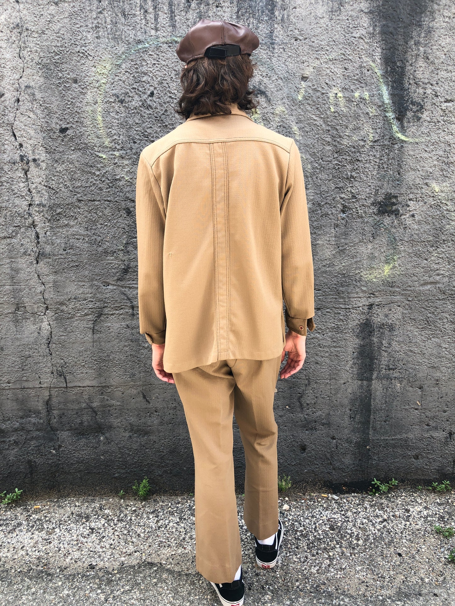 70s Brown Leisure Suit w36