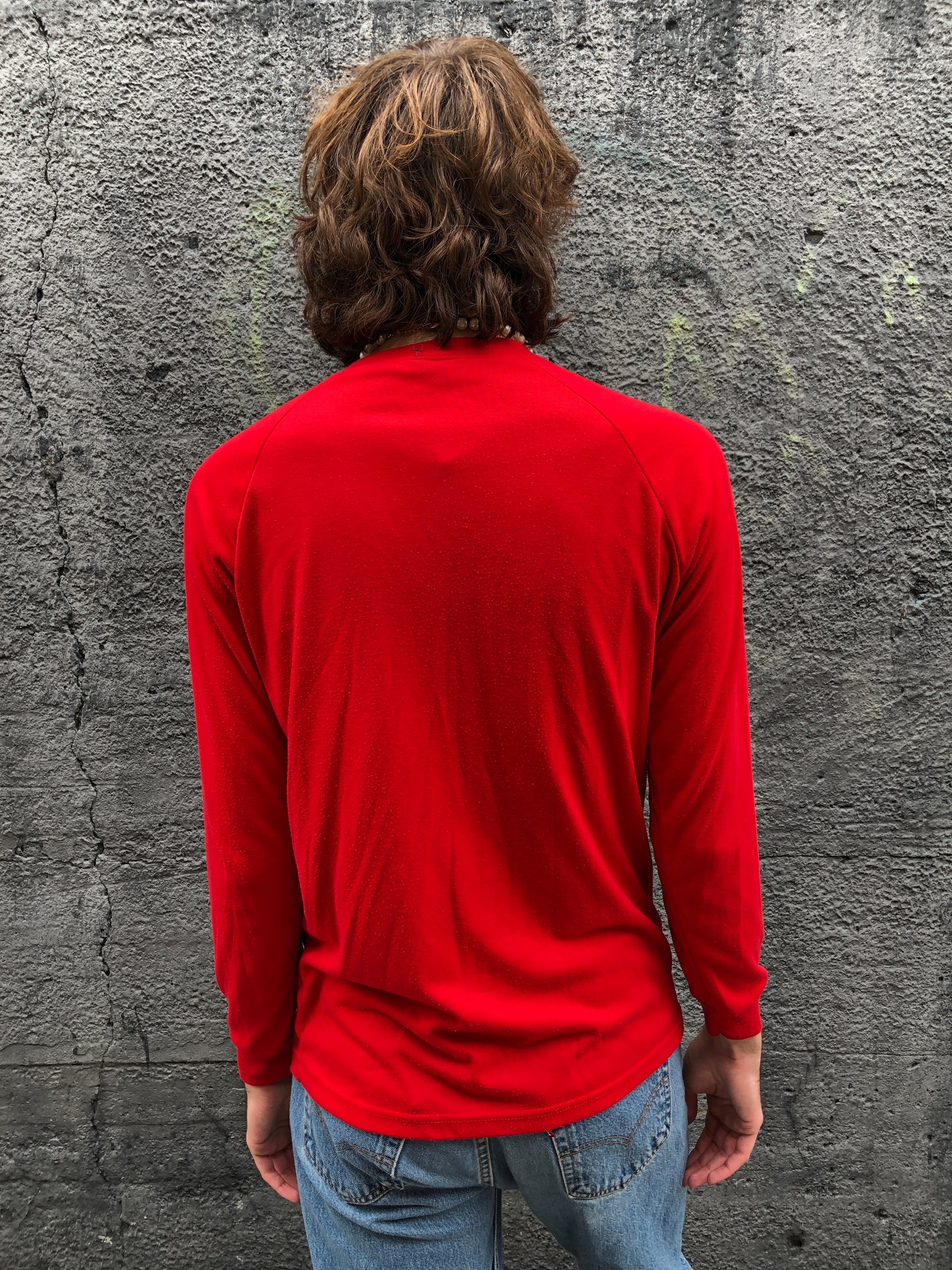 90s Patagonia Capiline Red Henley Shirt L