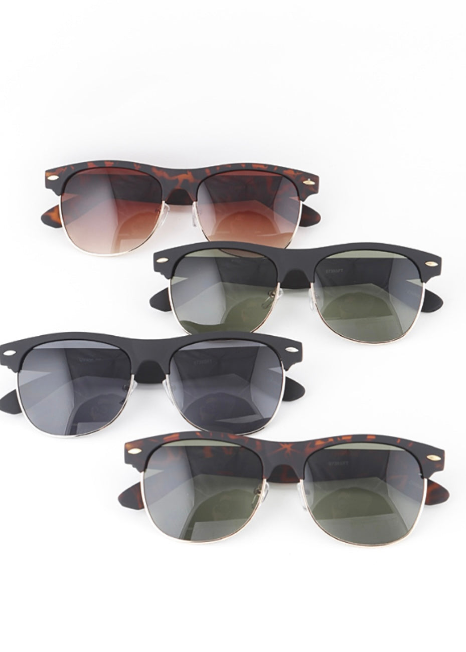 Clubmaster Matte Sunglasses