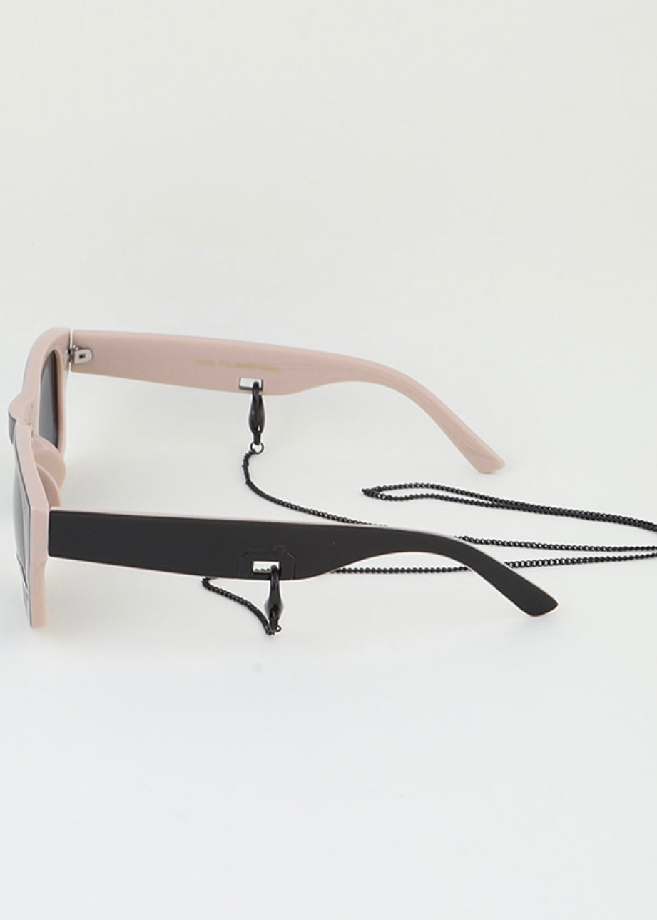 Two-Toned Chain Sunglasses