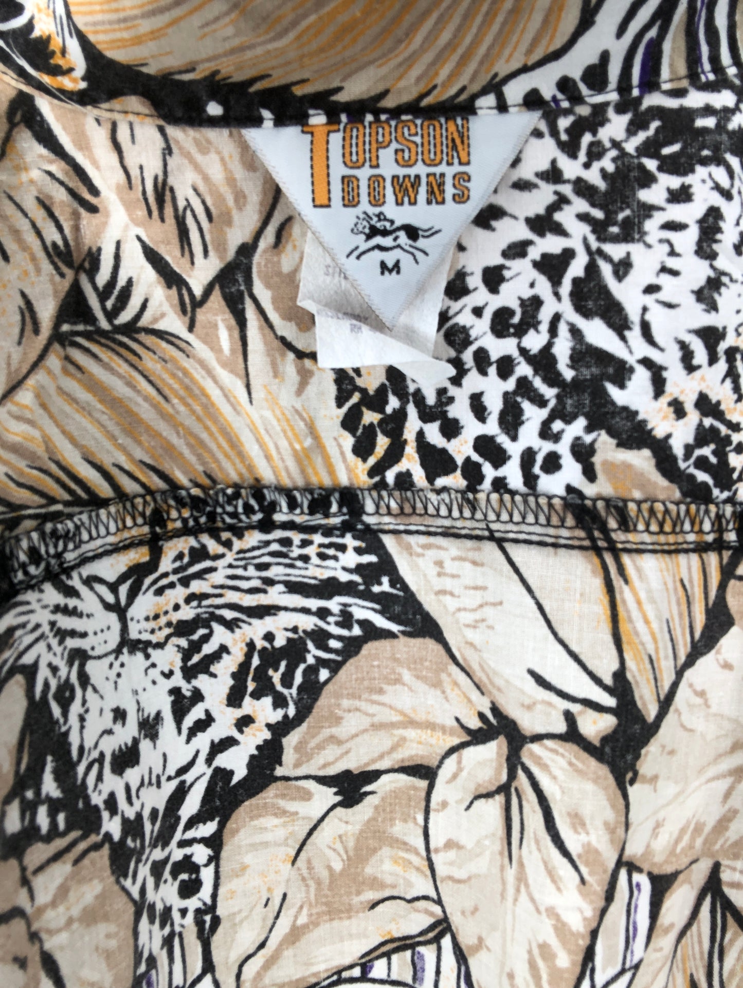 90s Topson Downs Cheetah Top M