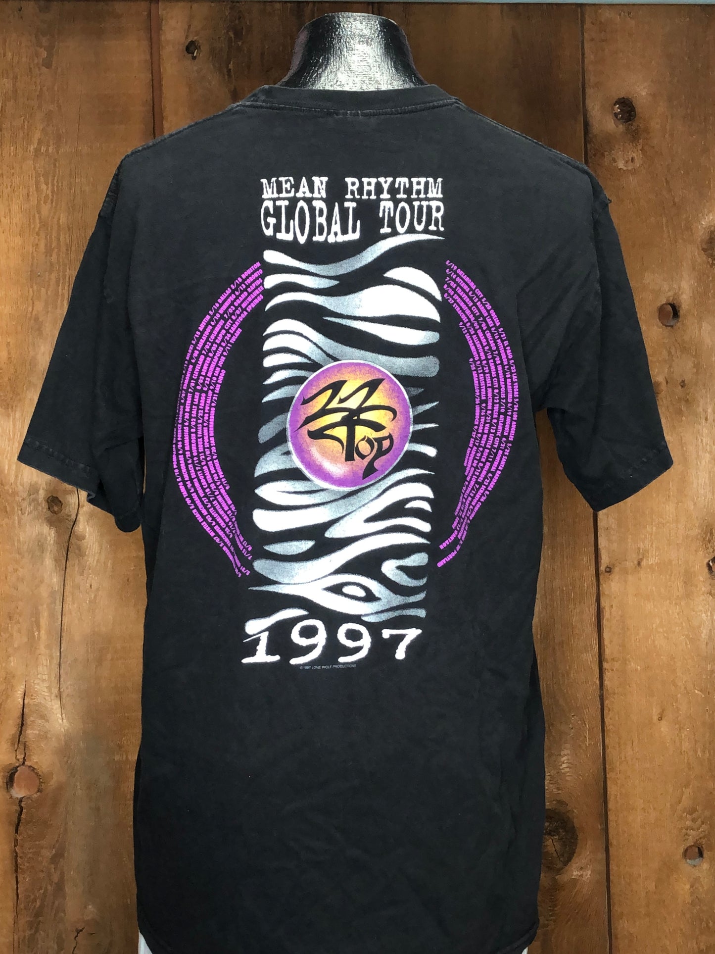 1997 ZZ TOP Global Tour Tee    XL