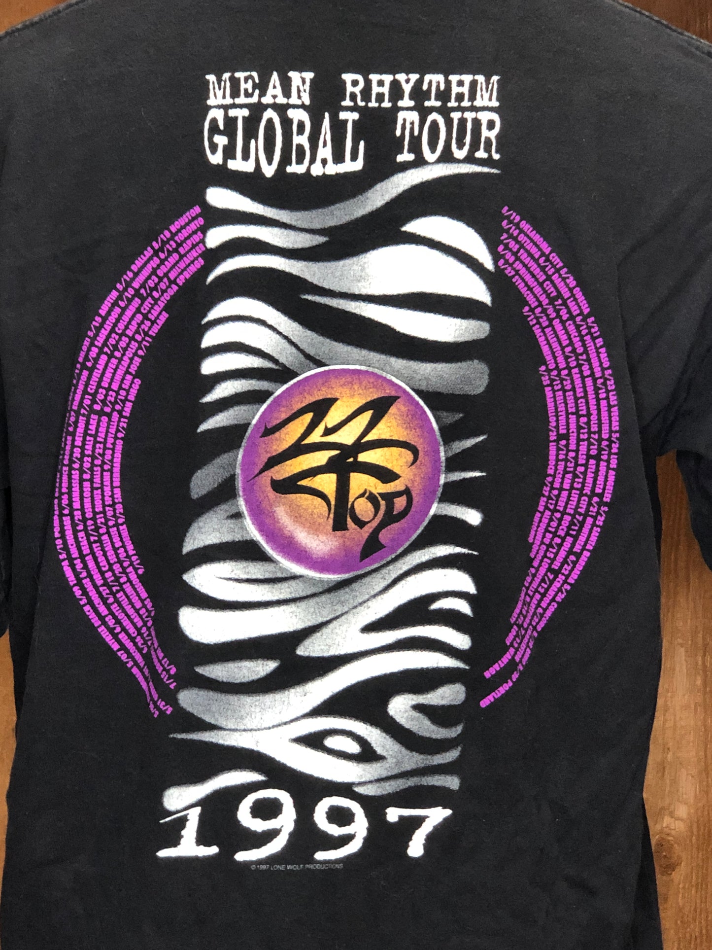 1997 ZZ TOP Global Tour Tee    XL