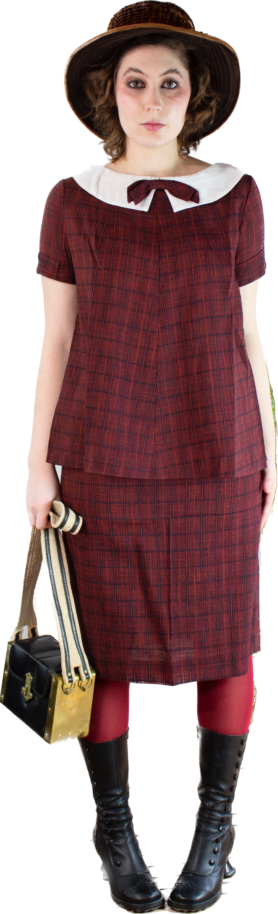 1950s Red Maternity Top & Skirt Set M 1950s Red Maternity Top & Skirt Set M