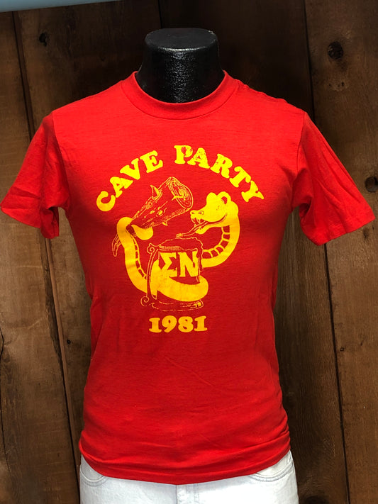 1981 Red Cave Party Tee         M