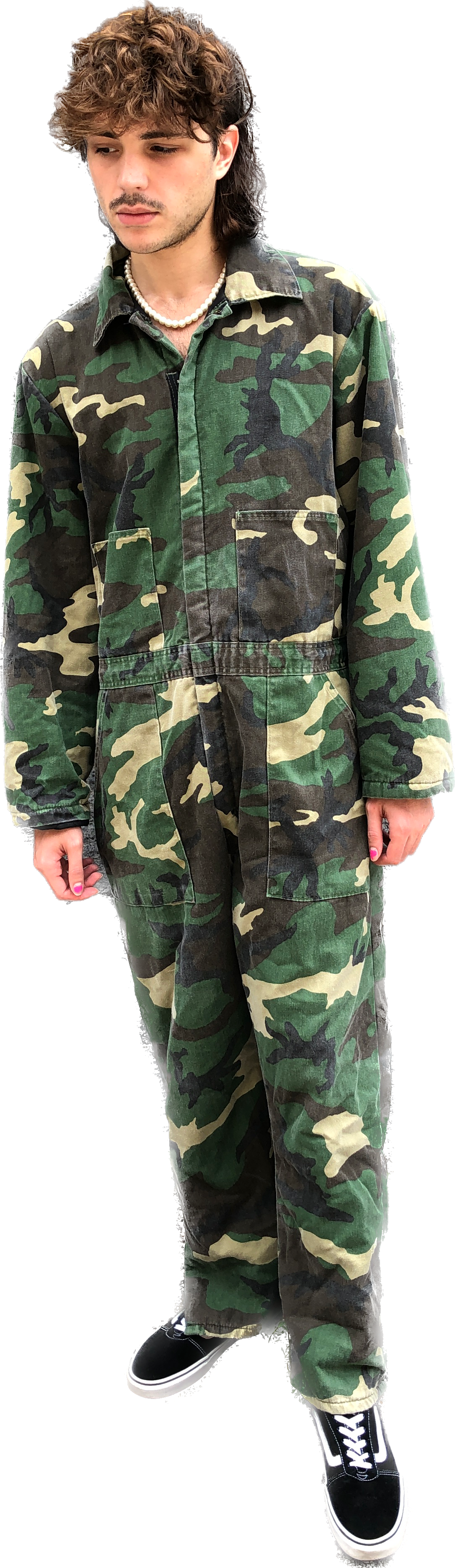 80s Liberty USA Camo Coveralls XL