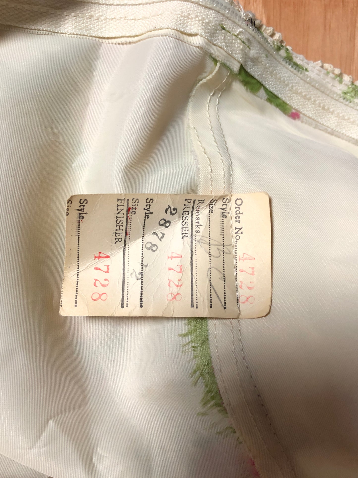 70s Wards Green/Pink Floral Dress w29