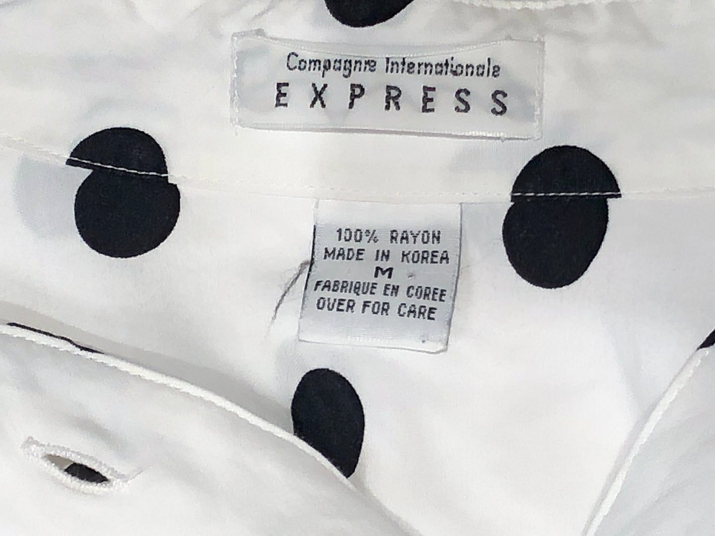 90s Express Blk/Wht Dot Top M
