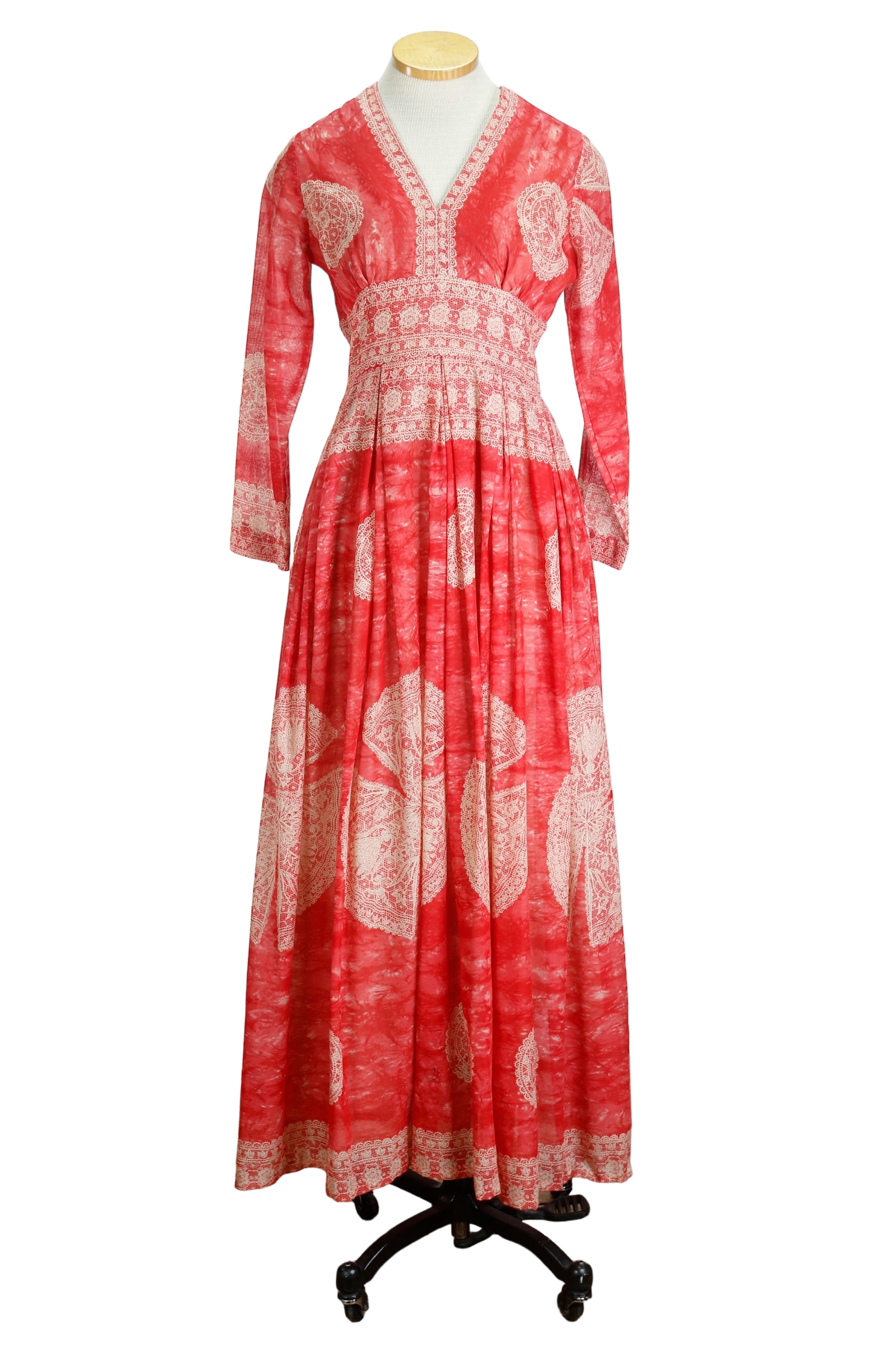 70s Avalon Red Paisley Boho Maxi Dress w29 70s Avalon Red Paisley Boho Maxi Dress w29