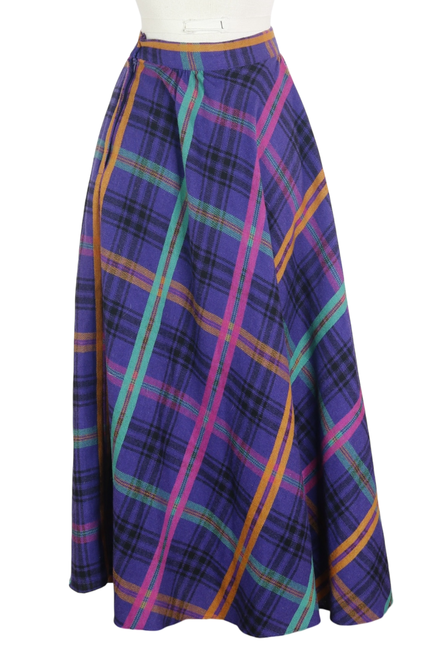 90s Counterparts Purple Plaid Skirt w28